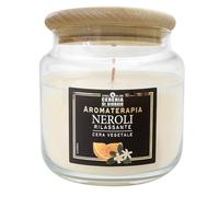 Cereria Di Giorgio - Vela perfumada en tarro - Con estuche protector - Cera vegetal de palma y soja - Colección Aromaterapia - Neroli - Relajante - Duración 80 horas - New Edition