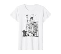 Ceres - Símbolo de la Diosa Romana Deméter Camiseta gráfica económica, Mujer, Blanco, S