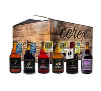 CEREX - Pack 12 cervezas artesanales Cerex 33 cl. - 2 Pilsen, 2 Ibérica de Bellota, 2 Castaña, 2 Cereza, 2 Andares, 2 Frambuesa - Mejor Cerveza Artesanal de España Premios"World Beer Awards 2017"