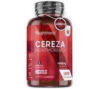 Cereza Ácida Montmorency - 6000 mg 180 cápsulas - Fuente de Vitaminas, Minerales y Polifenoles para Cuidar tu Sistema Inmune