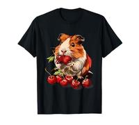 Cereza Cobaya Cereza Fruta Animal Print Guinea Pig Lover Camiseta