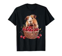 Cereza Cobaya Cereza Fruta Animal Print Guinea Pig Lover Camiseta