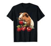 Cereza Cobaya Cereza Fruta Animal Print Guinea Pig Lover Camiseta