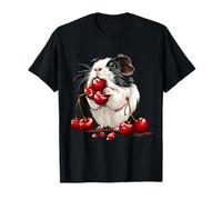 Cereza Cobaya Cereza Fruta Animal Print Guinea Pig Lover Camiseta