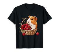 Cereza Conejillo de Indias Cereza Fruta Arte Animal Guinea Pig Lover Camiseta