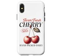 Cereza fresca de granja, jugosa y dulce, recolectada a mano a diario Carcasa para iPhone X/XS