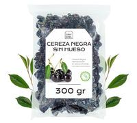 Cereza Negra Deshidratada Sin Azucar 300 g - Cereza Negra Sin Hueso - Cerezas Secas - Snacks Saludables - Sin Azucar Añadido, Sin Conservantes, Sin Gluten (300 gr, Cereza Negra Sin Hueso)