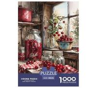 Cereza Preservación Escena 1000 Piezas Adultos Puzzle Niños Regalo DecoracióN Familiar Juego Desafiante 38x26cm/1000pcs