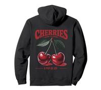 Cerezas A Pop of Joy Estilo Vintage Farm to Market Art Back Sudadera con Capucha