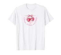 Cerezas, Cintas Y Coqueta De Poesía Camiseta gráfica económica