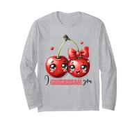 Cerezas Kawaii I Cherrish You Pareja Amor Fruta Manga Larga