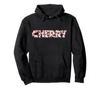 Cerezas patrón I Love Cherry fruta acuarela arte desierto Sudadera con Capucha