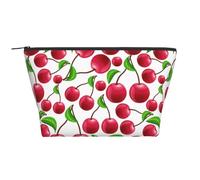 Cerezas Rojas Impresas, Bolsa de artículos de tocador Bolsa de Maquillaje Bolsa de cosméticos Bolsa de artículos de tocador de Viaje portátil