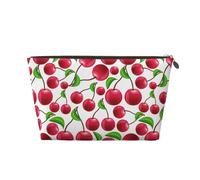 Cerezas Rojas Impresas, Bolsa de Maquillaje Bolsa de cosméticos Bolsa de artículos de tocador de Viaje portátil Bolsa de artículos de tocador