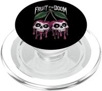 Cerezas únicas de Halloween Cráneo Fruta De La Perdición Amante Gótico PopSockets PopGrip para MagSafe