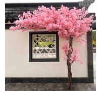 Cerezo Artificial de Color Rosa Hecho a Mano, Cerezo Artificial, Hermosa Planta Falsa para decoración de Interiores y Exteriores, hogar, Oficina, Fiesta, Boda,2.5x2m/8.2x6.6ft