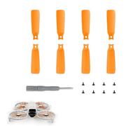 CERFFOOL 8 piezas Hélices de repuesto para DJI Flip Hélice de repuesto ligero bloqueo rápido con tornillos y destornilladores para accesorios de Drone (naranja)