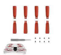 CERFFOOL 8 piezas Hélices de repuesto para DJI Flip Hélice de repuesto ligero bloqueo rápido con tornillos y destornilladores para accesorios de Drone (rojo)