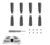 CERFFOOL 8 piezas Hélices de repuesto para DJI Flip Hélice de repuesto ligero bloqueo rápido con tornillos y destornilladores para accesorios de Drone (negro)