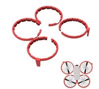 CERFFOOL - Anillos de protección parachoques para DJI Flip Protector Protector de Hélice Anti-Colision Antigolpes para Protección de la Hélice Accesorio (rojo)