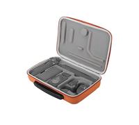CERFFOOL Bolsa de almacenamiento portátil para DJI Osmo Action 5 Pro 4 3 maleta impermeable bolsa de transporte rígida funda protectora cámara de acción accesorios bolsa de viaje (naranja)