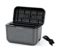 CERFFOOL Cargador de batería para Insta360 X5 Hub de carga rápida PD con cable tipo C y ranuras para tarjetas SD Misro 2 canales portátil carga inteligente para accesorios de cámara de acción