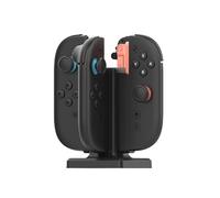 CERFFOOL Cargador magnético 4 en 1 para Nintendo Switch 2 Joy Cons Controlador con Indicador LED para NS2 Joycon Controlador Portátil Estación de Base con Cable Tipo C