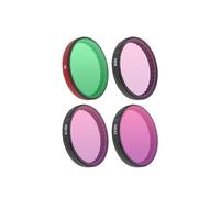 CERFFOOL Filtro de lente para DJI Osmo Action 5 Pro 4 3, marco de aluminio, protector de lente de vidrio óptico, filtro multicapa con estuche de almacenamiento para accesorios de cámara de acción