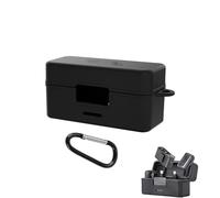 CERFFOOL Funda protectora para DJI MIC 2 Funda de carga Silicona Suave Funda protectora para Micrófono Inalámbrico Protector Resistente a los arañazos Funda Negra, Negro , Unisex