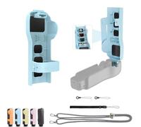 CERFFOOL - Funda protectora para DJI Osmo Pocket con 3 ranuras de almacenamiento para filtros y tarjetas de memoria portátil, funda de almacenamiento con correa para cámara de acción, accesorios (azul