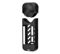 CERFFOOL Funda protectora para Insta360 X4, funda protectora para cámara de acción, funda de silicona con tapa de lente, accesorios de cámara de acción (negro)