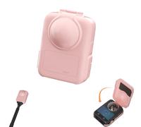 CERFFOOL - Funda protectora rígida para DJI Osmo 360 mini bolsa de transporte de plástico anticaída antiarañazos seguridad funda de almacenamiento accesorios para cámara de acción, rosa