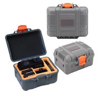 CERFFOOL - Funda rígida impermeable para DJI Osmo Action 5 Pro/4/3 bolsa de transporte, bolsa de almacenamiento portátil, bolsa de protección de viaje para cámaras de acción Accesorios, gris