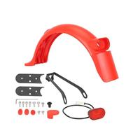 CERFFOOL - Guardabarros trasero para Xiaomi M365/1S/Pro 2 accesorios kit de repuesto con luz trasera y gancho y soporte para Xiaomi Pro/Pro 2 y tornillos accesorio para patinete eléctrico (rojo)