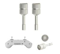 CERFFOOL Joystick Drone Aleación de Aluminio para DJI RC 2/1 Reemplazo de Palillo Controlador Antideslizante Piezas de Repuesto para DJI Air 3S/Mini 4 Pro/Flip/Neo (Titana, Rocker Alargado)