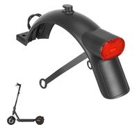 CERFFOOL Kit de guardabarros trasero para Xiaomi Mi5 Accesorios de repuesto con luz trasera y soporte de guardabarros antisalpicaduras Fender con gancho y tornillo para scooter eléctrico