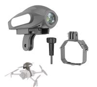 CERFFOOL - Kit de soporte de extensión para DJI Mini 5 Pro con Searchlights Lámpara soporte de fijación para Insta360 GB Ultra/GO 3S/GO 3 DJI OSMO Nano adaptador lámpara estroboscópica de Drone (Combo