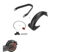 CERFFOOL Kit guardabarros trasero + luz trasera + soporte guardabarros para Segway-Ninebot Max G30 piezas de repuesto para Scooter eléctrico Accesorios (negro)