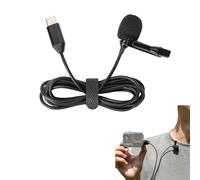 CERFFOOL Micrófono Lavalier de 1,5 m para Insta360 Ace Pro 2/Ace Pro/Ace Omnidireccional, condensador omnidireccional, micrófono con cable con cancelación de ruido, micrófono con cable tipo C,