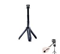 CERFFOOL Mini trípode extensible para GoPro 13 12 11 Insta 360 X4 3 portátil Vlog trípode soporte de extensión monopie trípode trípode monopod cámara de acción accesorios (negro)