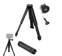 CERFFOOL Mini trípode telescópico con adaptador para DJI Osmo 360/Pocket 4 3/Action 6 5 Pro 4 para GoPro Hero/Insta360 X5 X4 Air GO Ultra/3S 3/Ace Pro 2 Tripod con tornillo 1/4 antideslizante pies