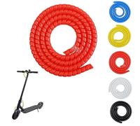 CERFFOOL - Protector de cable en espiral para Xiaomi M365/Pro/1S para Ninebot G30 Patinete Brake Espiral Tube Cable Protector Cover para Accesorio de Scooter Eléctrico (Rojo)