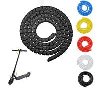 CERFFOOL - Protector de cable en espiral para Xiaomi M365/Pro/1S para Ninebot G30 Patinete Brake Espiral Tube Cable Protector Cover para Accesorio de Scooter Eléctrico (Negro)