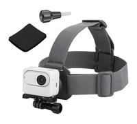 CERFFOOL Soporte de correa para la cabeza para DJI Osmo Action 5 Pro 4 3 GoPro Hero 13 BLACK 12 11 Insta360 y la mayoría de cámaras de acción con adaptador de tornillo de 1/4 pulgadas, almohadilla