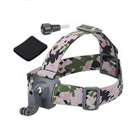 CERFFOOL Soporte de correa para la cabeza para DJI Osmo Action 5 Pro 4 3 GoPro Hero 13 Black 12 11 Insta360 y la mayoría de cámaras de acción con adaptador de tornillo de 1/4 pulgadas, almohadilla