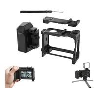 CERFFOOL Xplorer Grip Pack para DJI Osmo Action 6 con interfaz de pezuña fría ligera marco de protección liberación rápida disparo mango con cordón accesorios para cámaras de acción