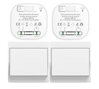 Cerhot 220v interruptores inalambricos autoalimentado cinetico interruptor sin cable sin bateria rf interruptor remoto pulsador inalambrico conmutador luz inalambrico para iluminacion del hogar