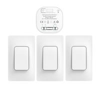 Cerhot 220v interruptores inalambricos autoalimentado cinetico interruptor sin cable sin bateria rf interruptor remoto pulsador inalambrico conmutador luz inalambrico para iluminacion del hogar