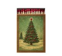 Cerillas largas de seguridad para árbol de Navidad, caja de fósforos decorativa de alta calidad