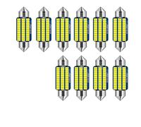 Cerioll Bombilla LED Coche, Luz Matricula LED, 8 Piezas Luz LED Interior Coche, 41mm Lámpara de Mapa de Cúpula, Bombilla para Placa de Matrícula, Luz Matricula, Bombillas en Forma de Abanico